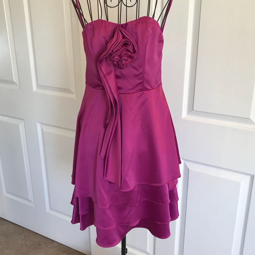 Satin Strapless Dress